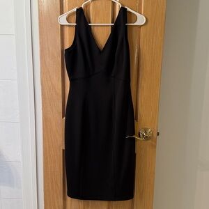 Calvin Klein Black V-Neck Dress